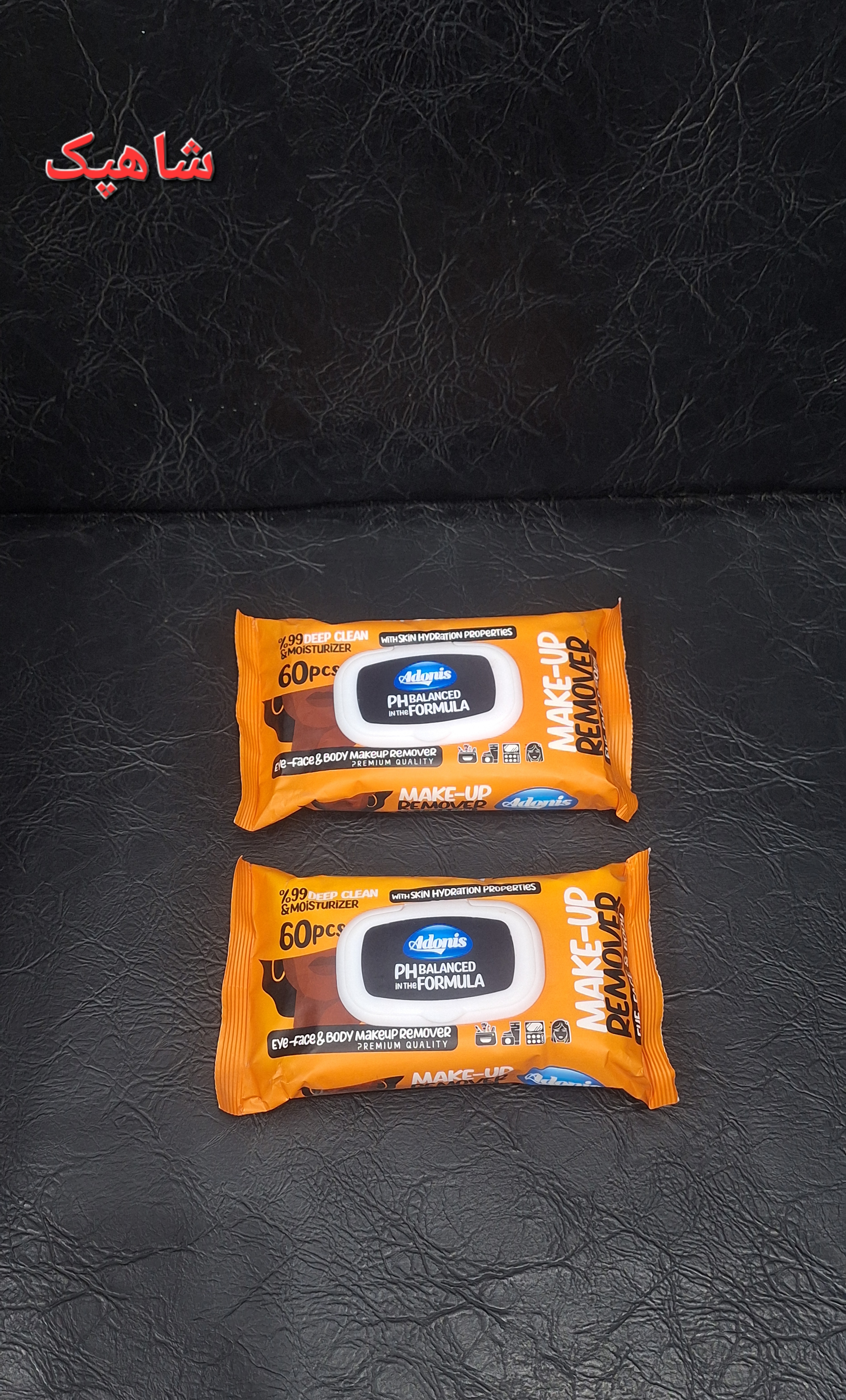 دستمال مرطوب پاک کننده آرایش آدونیس ۶۰ عددی